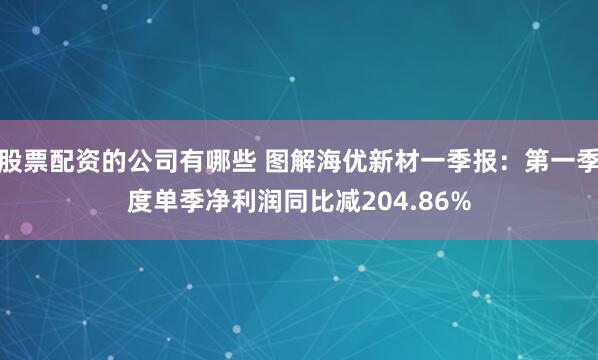 股票配资的公司有哪些 图解海优新材一季报：第一季度单季净利润同比减204.86%