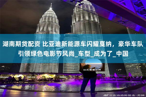 湖南期货配资 比亚迪新能源车闪耀戛纳，豪华车队引领绿色电影节风尚_车型_成为了_中国